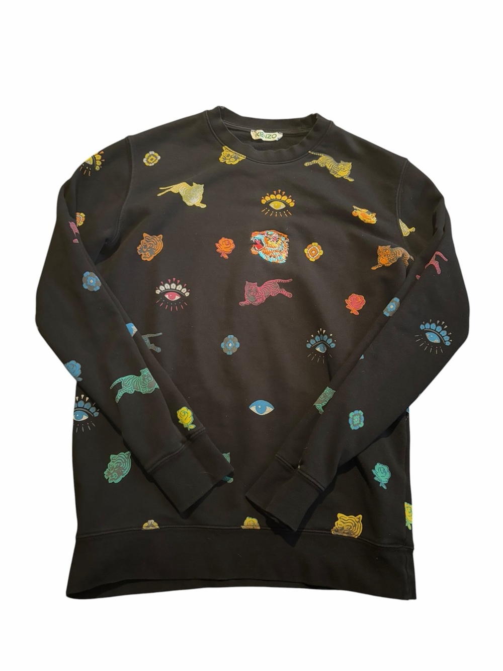 Kenzo mens M black all over mens sweatshirt